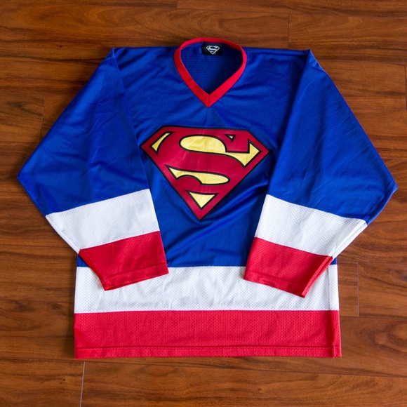 superman hockey jersey